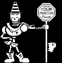 Original sprite animation of Papyrus, was used as a 404 page for other sites I had.